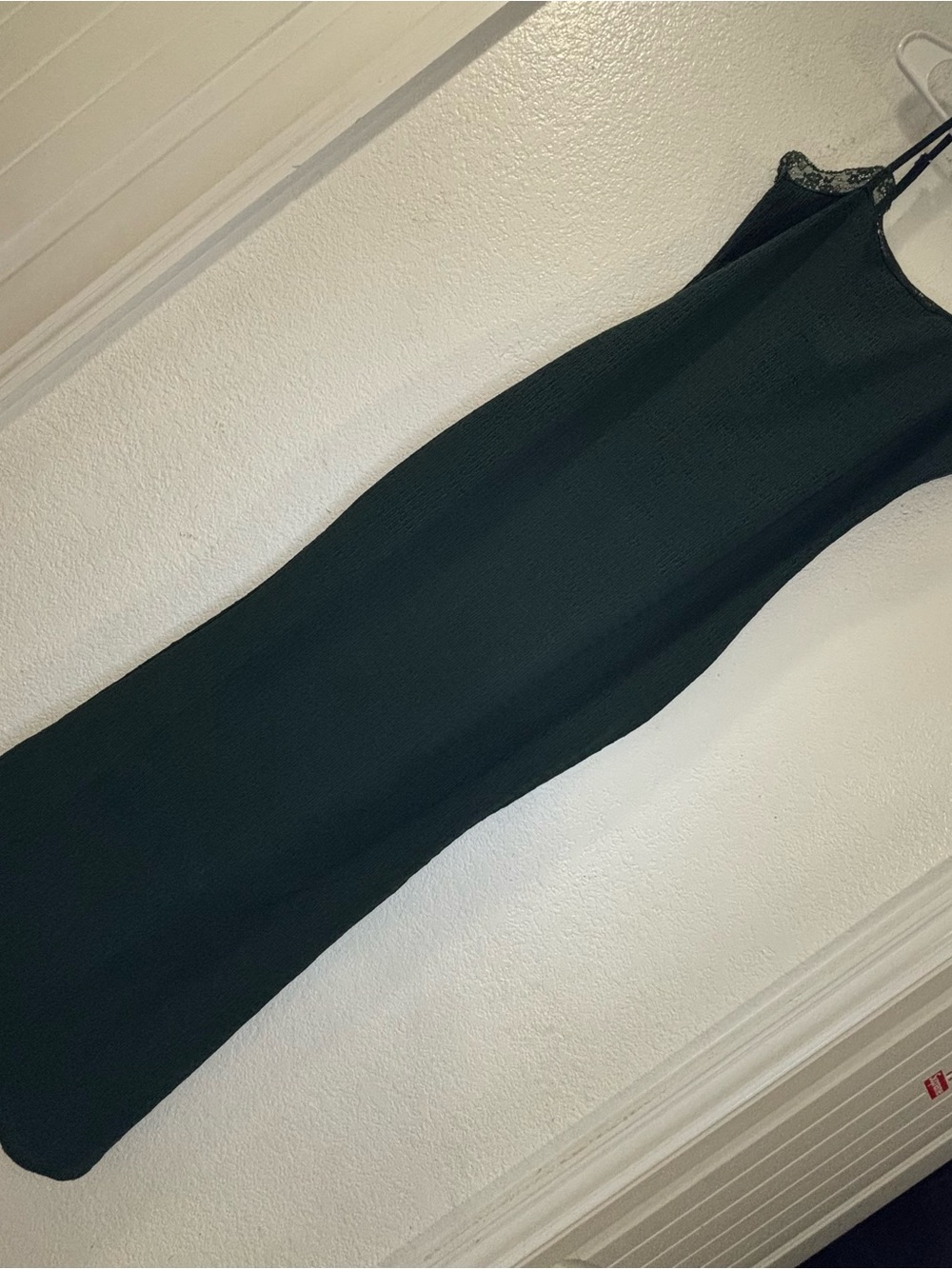 Sleeveless Black Midi Slip Dress